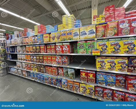 walmart grocery cereal aisle.